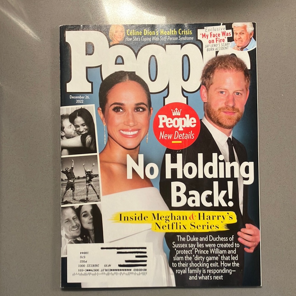 SOLD People Magazine Meghan & Harry’s Netflix Series Issue Dec. 26, 2022